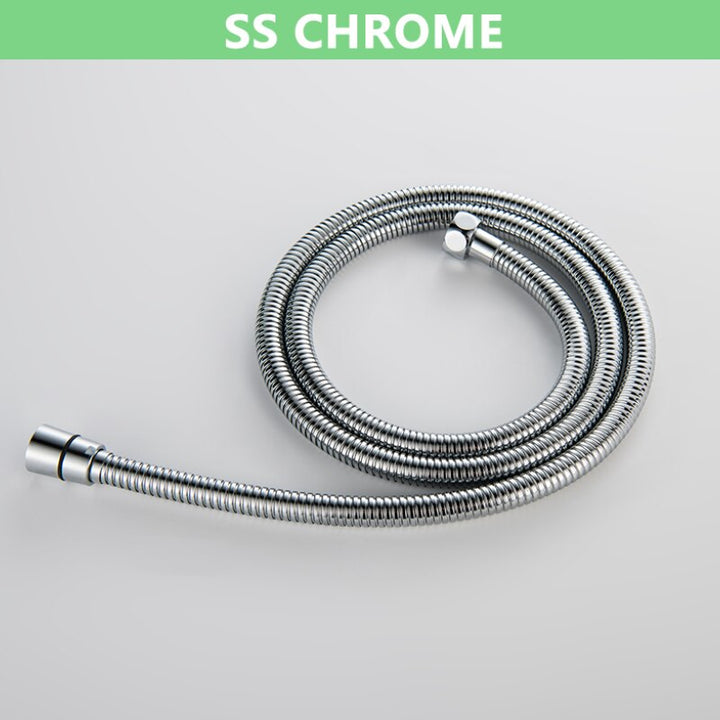 Matt Black/Chrome/BrushedGold/GoldPolished/Rose Gold/Metal Grey 1.5M -60 Inches Metal Steel Shower Hose 1/2 G