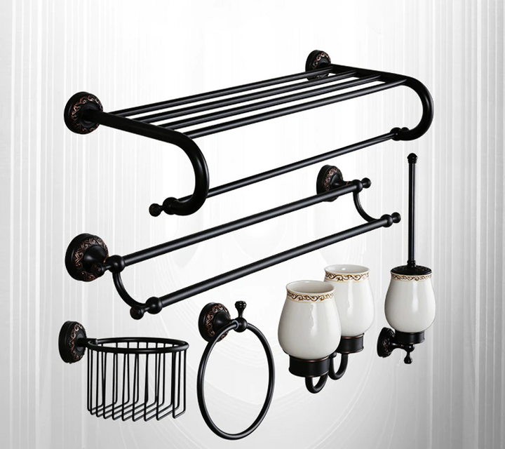 Oil rubbed bronze bathroom accessories