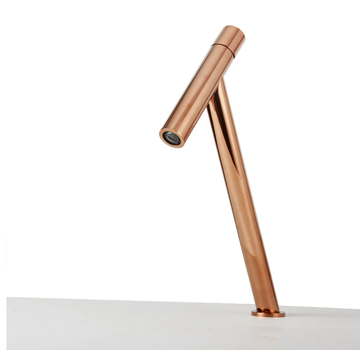 Rose Gold -Black Tall Vessel Faucet