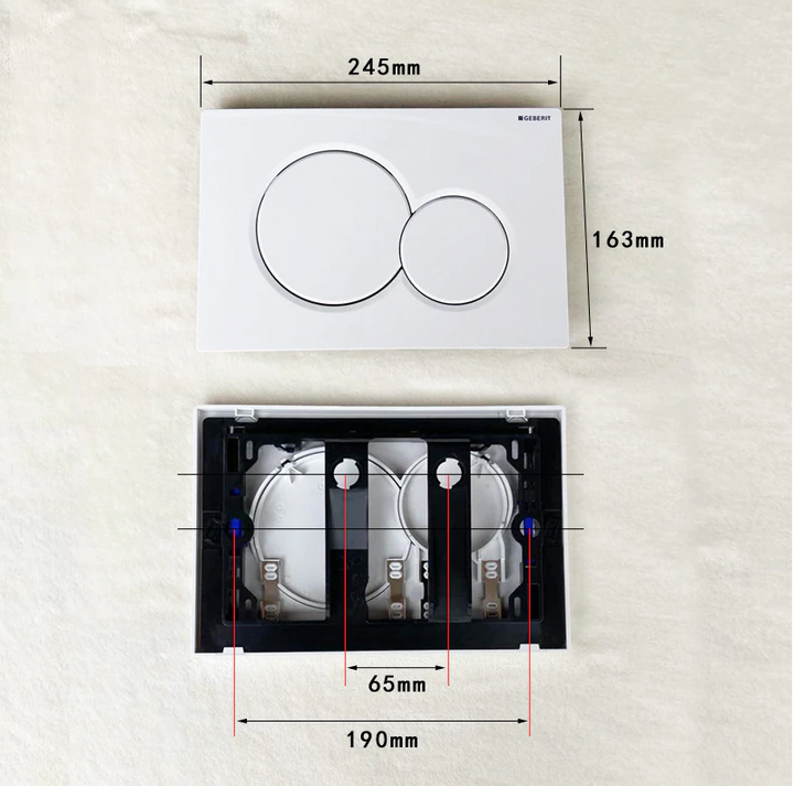 Gerebit Sigma Dual round Flush Actuator Buttom