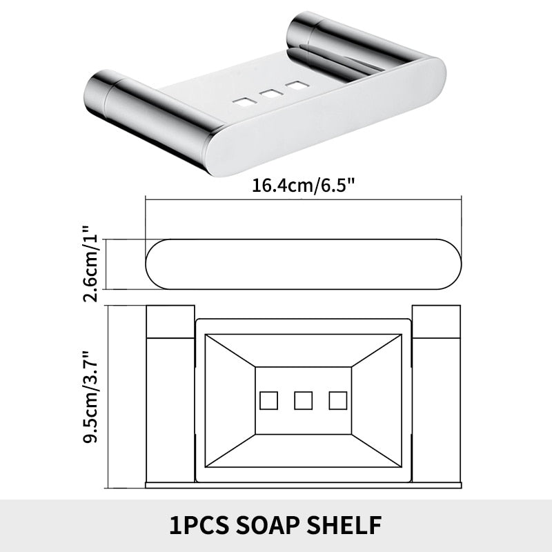 Chrome Steel Bathroom Accessories