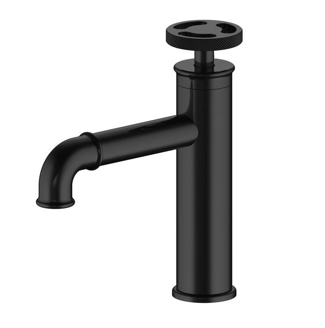 Industrial Victorian Handle Single Hole Lavatory Faucet