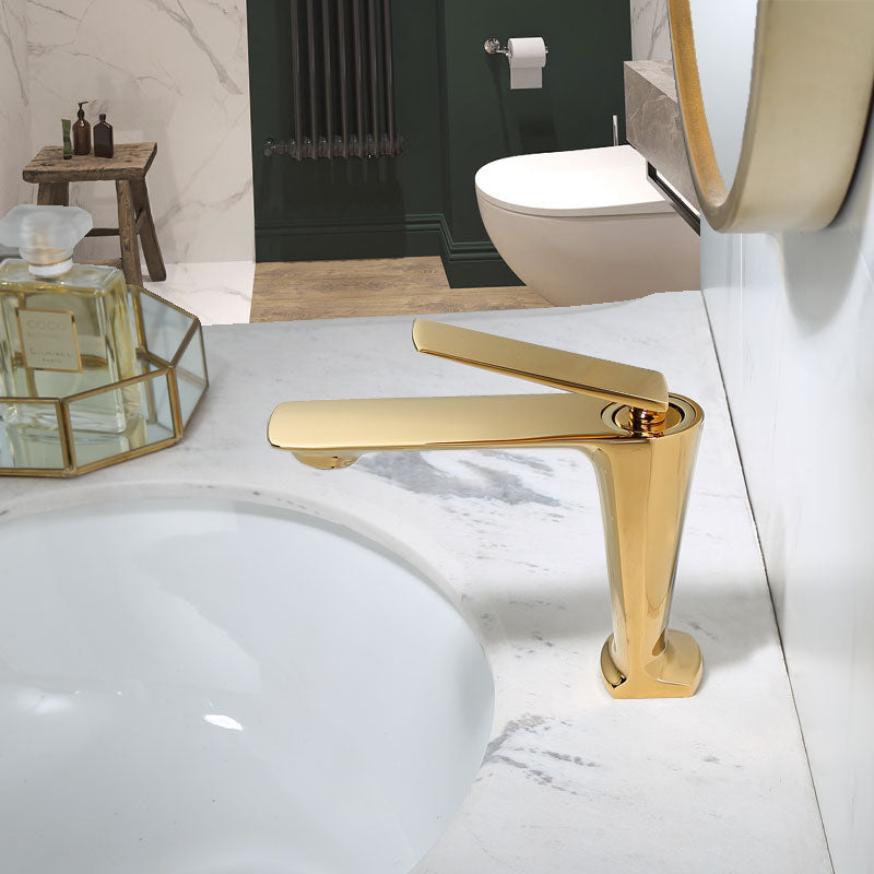 Muchner-Gold- Rose Gold- Black Single Hole Lavatory Faucet