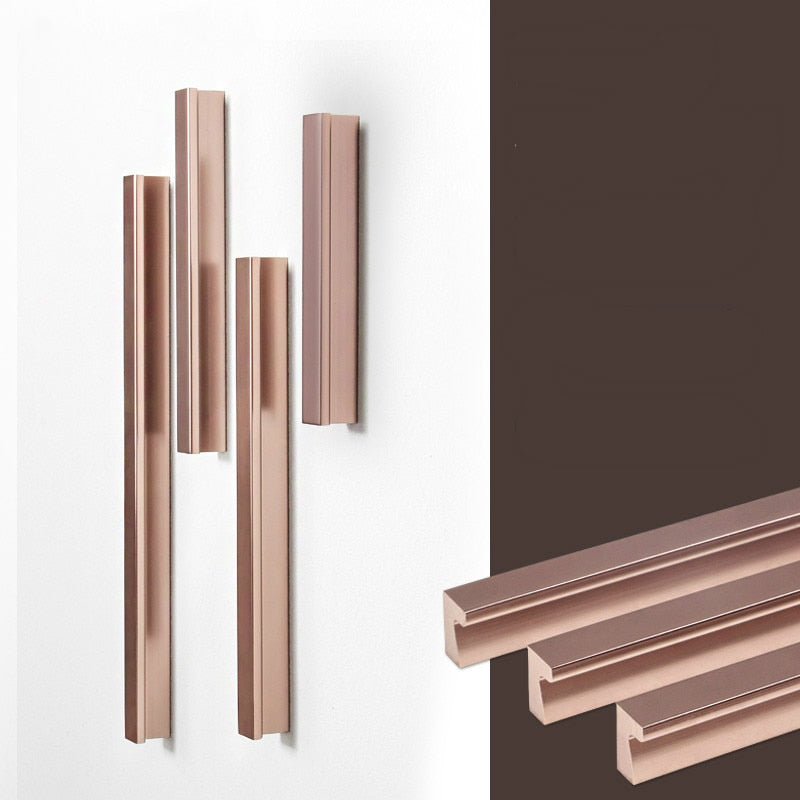 Rose Gold Polished Cabinet Door Handles