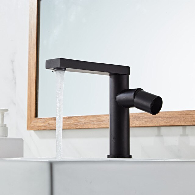 HK-VP9-Gold-Chrome-Black  single hole bathroom faucet