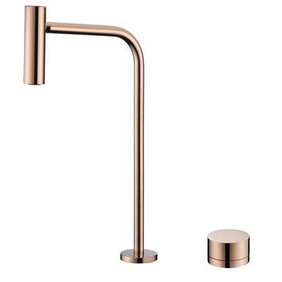 Brushed Gold- Rose Gold-Black Tall Vessel Bathroom Sink Faucet