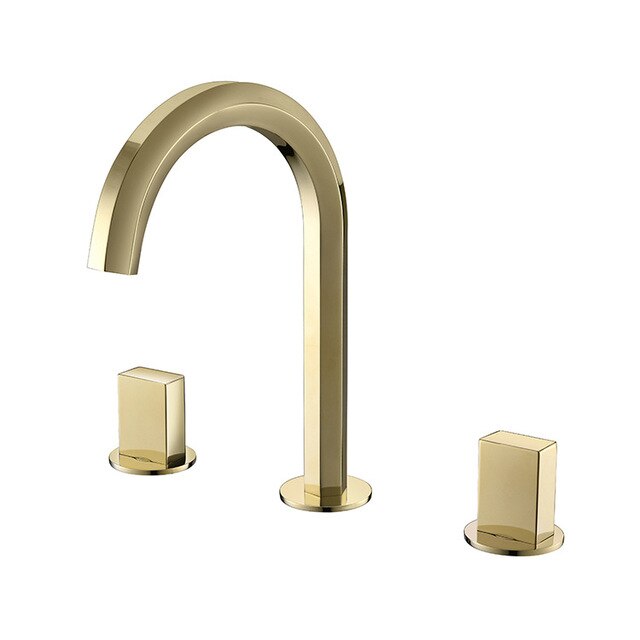 Barcelona 2 -Rose Gold/Gold/Chrome 8" Inch Wide Spread Bathroom Faucet