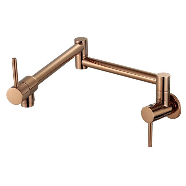 Rose Gold- Brushed Gold-Black-Polish Gold Colors Wall Mounted Pot Filler