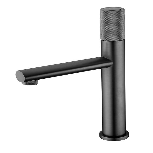 Gun Metal-Brushed gold-Black -Single Hole Lavatory Faucet