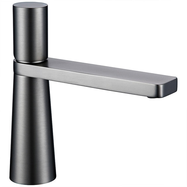 BOSA-Brushed rose gold -brushed gold-Matte Black-White Single Hole Bathroom Faucet