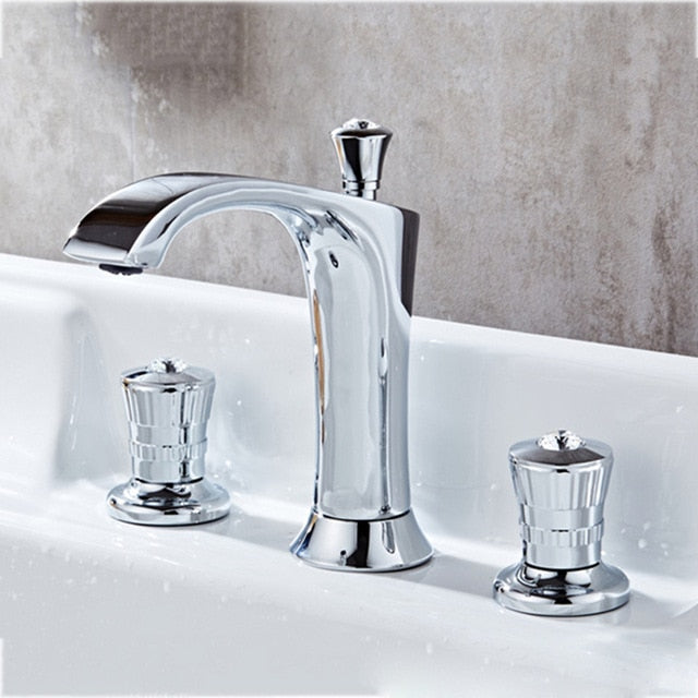 Palazzo-Two Tone 8 "Inch wide Spread Bathroom Faucet