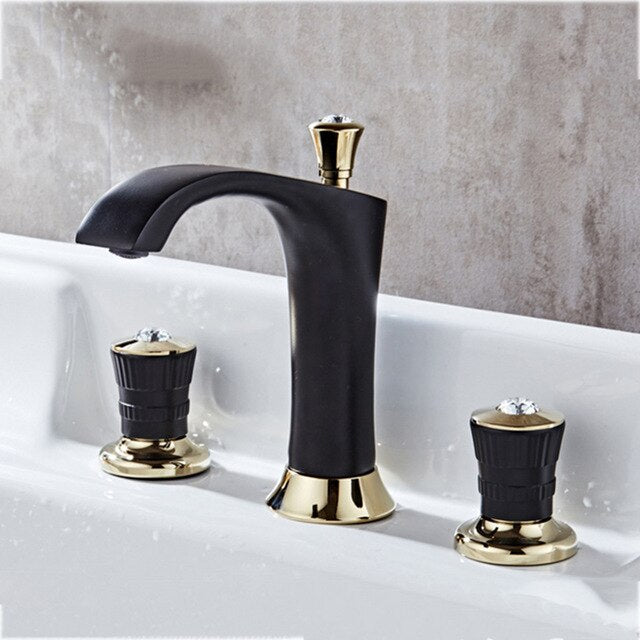 Palazzo-Two Tone 8 "Inch wide Spread Bathroom Faucet