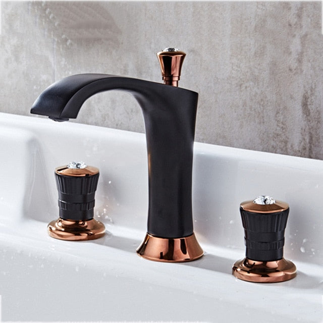 Palazzo-Two Tone 8 "Inch wide Spread Bathroom Faucet