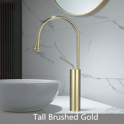 Tall Vessel  tone tall vessel bathroom faucet