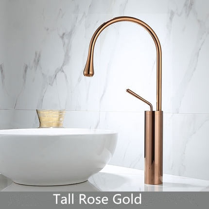 Tall Vessel  tone tall vessel bathroom faucet