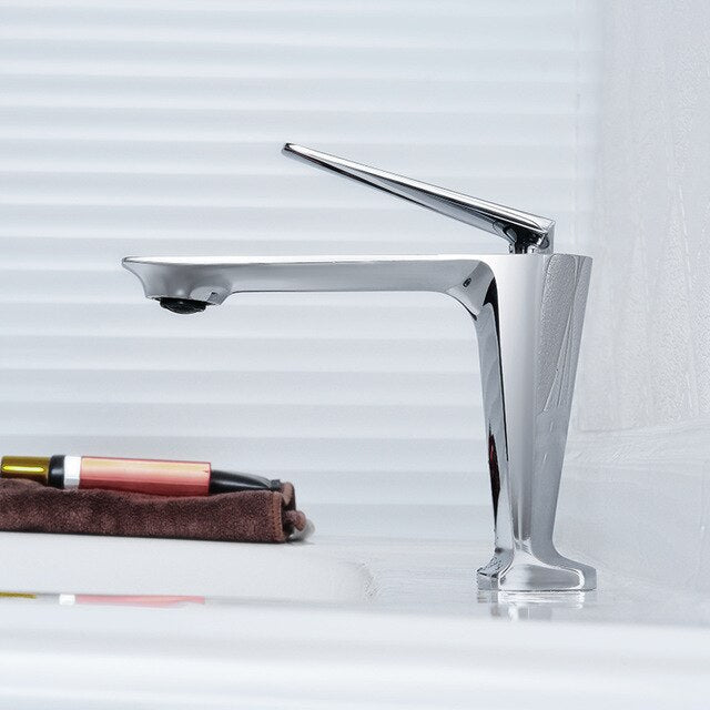 SIG-Nordic design single hole bathroom faucet model # SANI-M573