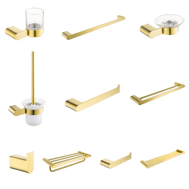 Brushed Gold Bathroom Accessories