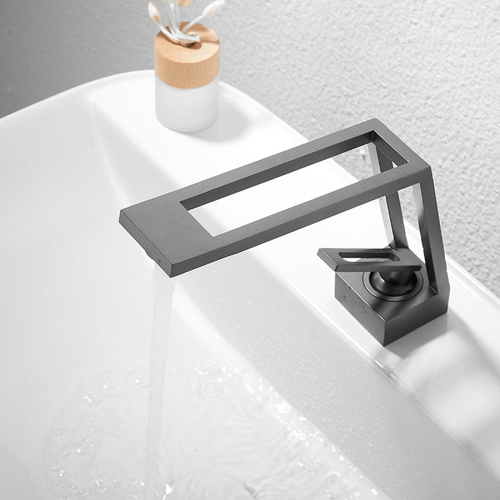 Geo- single hole bathroom faucet