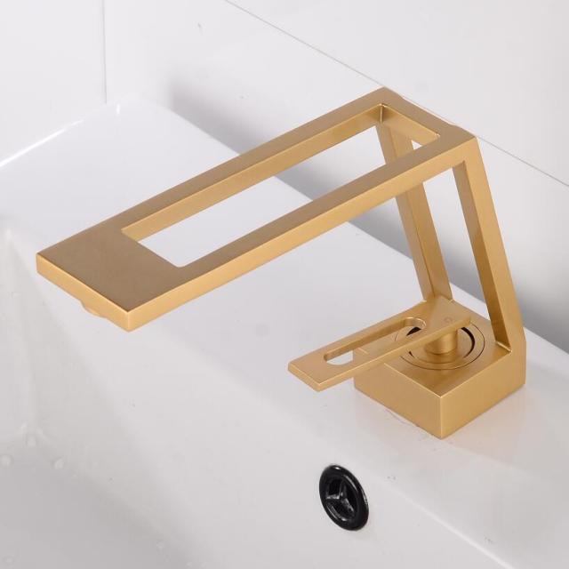 Geo- single hole bathroom faucet