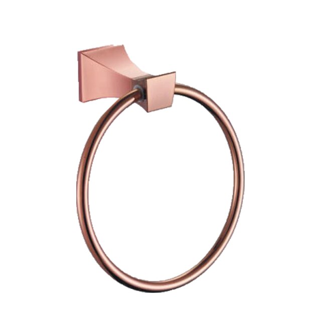 Rose Gold Polished-Square Bathroom Accessories