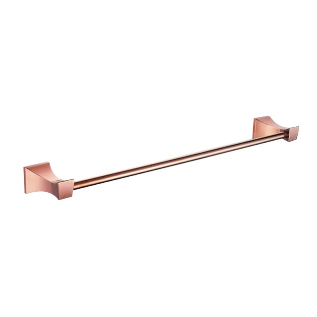 Rose Gold Polished-Square Bathroom Accessories