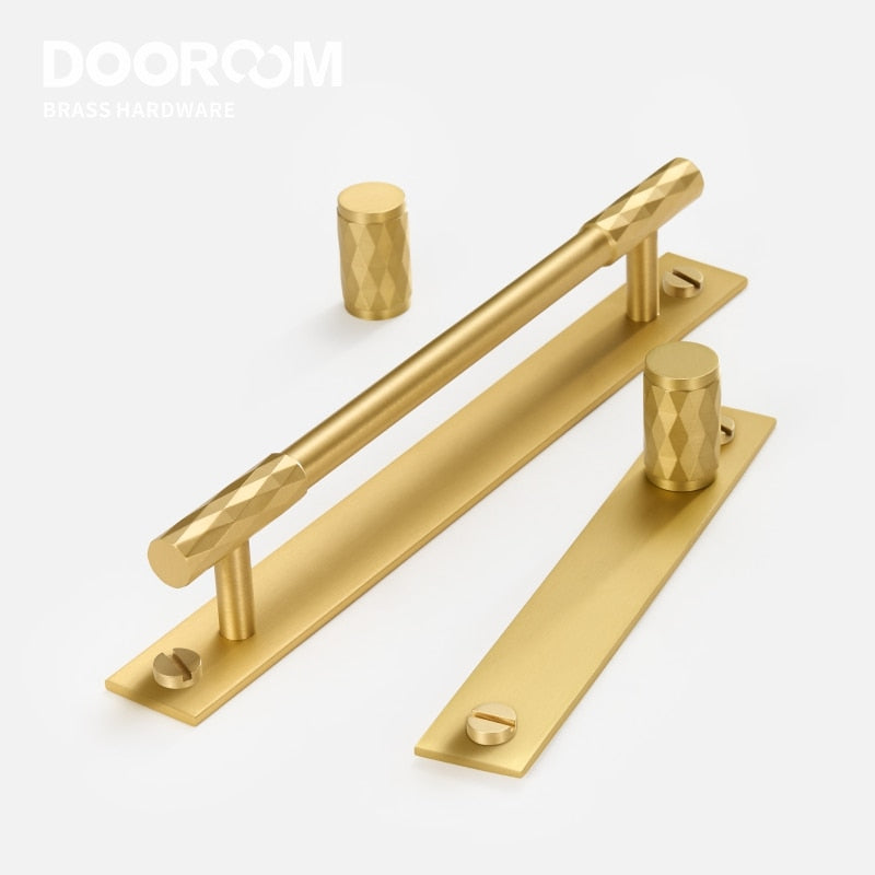 Nordic Cabinet Black and brushed gold door Handles