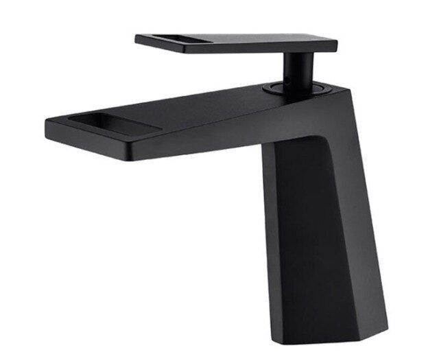 Gold polished - Matte Black Single Hole Bathroom Faucet