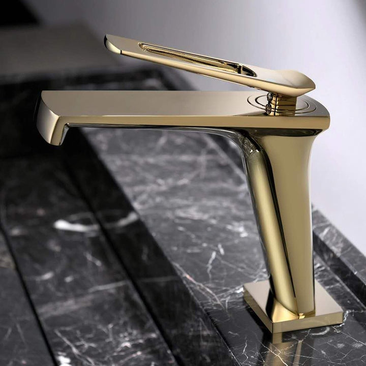 Ruger-Brushed Gold- Black Matte-Grey -Chrome  Single Hole Bathroom Faucet