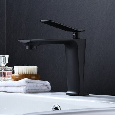 Flamingo-Pink Tall and short single hole bathroom faucet