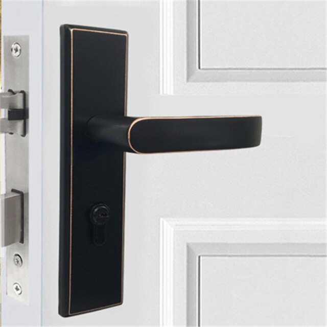 Copper Bronze- Brushed Gold  Door Lock Handle